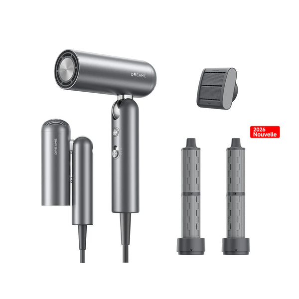 Dreame Pocket – Sèche-cheveux pliable haute vitesse, Space Gray