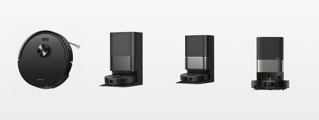 Robots aspirateurs laveurs Dreame F20, D30 Ultra, L10s Ultra Gen3 et X50 Ultra Complete