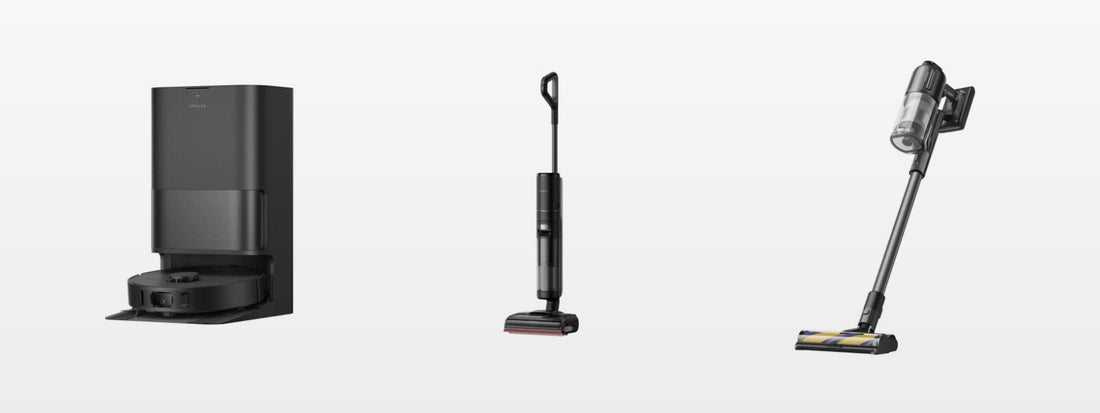 Robot aspirateur laveur Dreame D30 Ultra, aspirateur laveur H15 Pro et aspirateur balai sans fil R20 Ultra