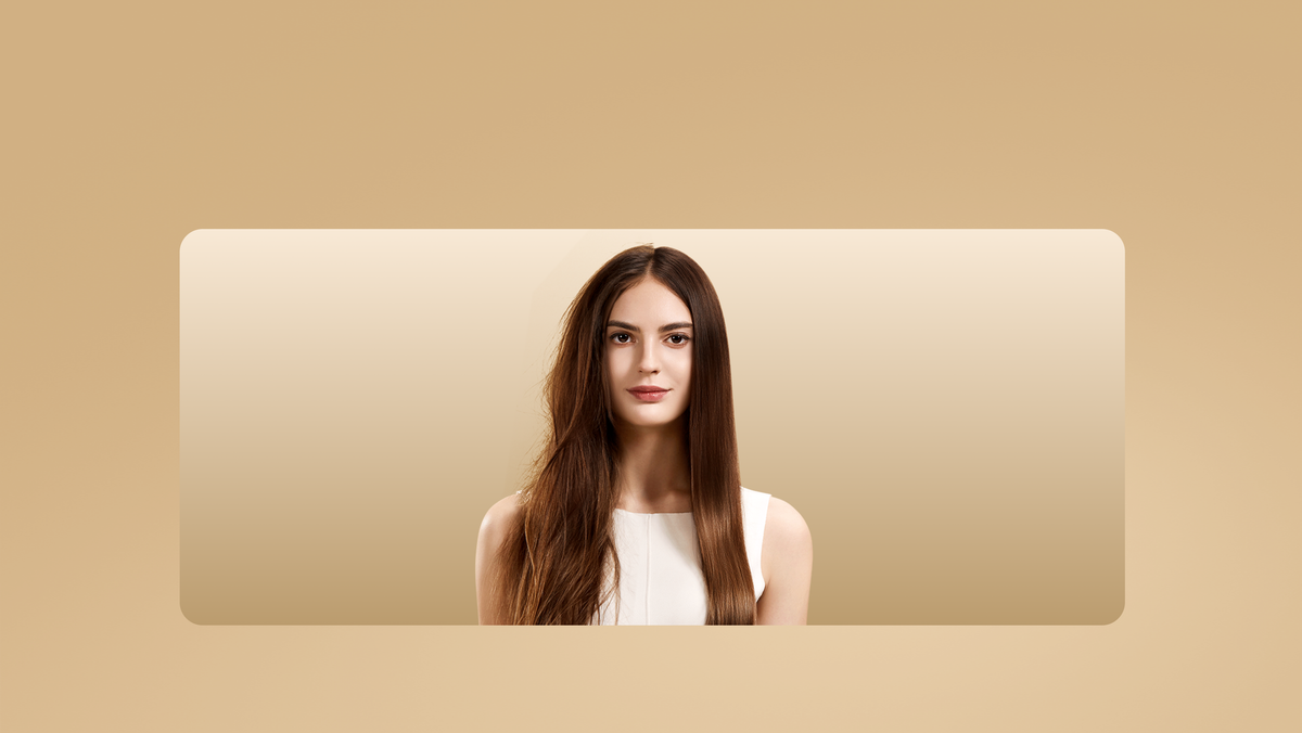 Comparaison des cheveux avant et après le lissage par flux d’air