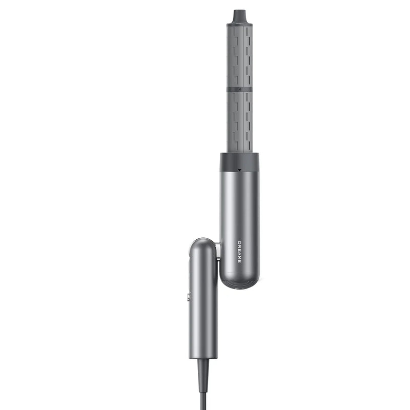 Dreame Pocket Space Gray avec l'embout boucleur, vue de profil