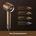 Halo LED de température du Dreame Pilot Smart AI : rouge, orange, jaune et bleu