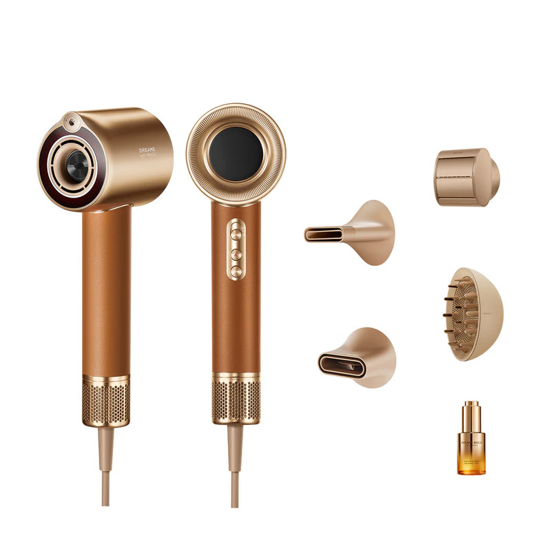 Dreame Miracle Pro et ses accessoires : embouts, diffuseur et essence Boca