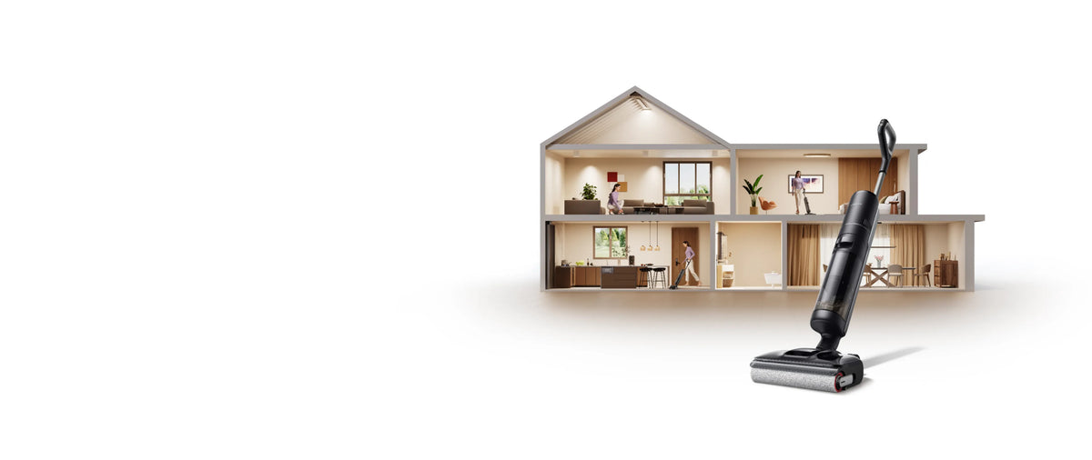 Dreame H60 GT devant une maison entière