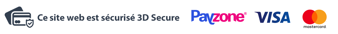 Site sécurisé 3D Secure — paiement par Payzone, Visa et Mastercard