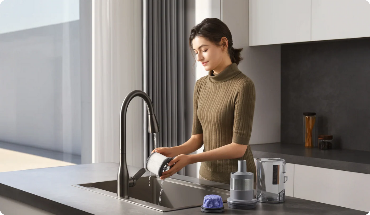 Aspirateur Dreame nettoyant une grande pièce